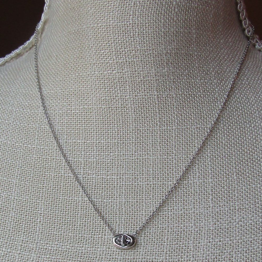 Coach Turnlock Pendant Necklace - Picture 3 of 6